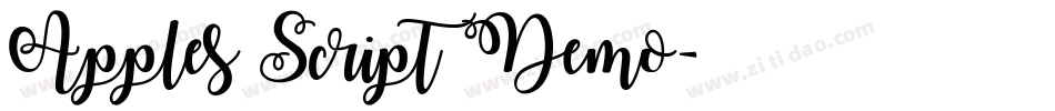 Apples Script Demo字体转换